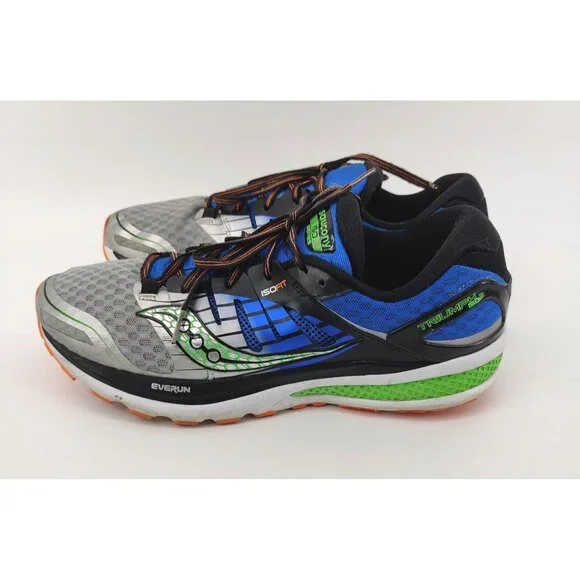 Saucony Men's Triumph ISO 2 S20290-1 Blue Sliver Running Shoes Lace UP Size 11.5 - Picture 5 of 11